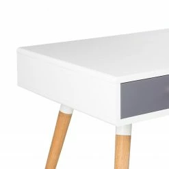 Mørteens Schreibtisch Mokre - Eiche teilmassiv - Weiß / Eiche -Möbel Verkäufe 2024 1000008544 180912 13583005 GALLERYIMAGES P000000001000008544