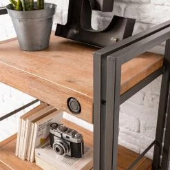 Ars manufacti Regal Manchester IV - Akazie massiv / Metall - Akazie / Anthrazit -Möbel Verkäufe 2024 1000008842 200430 15154600008 DETAILS P000000001000008842