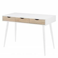 Mørteens Schreibtisch Dingus - Weiß / Eiche