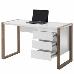 Mørteens Schreibtisch Avusy - Weiß/Eiche Sonoma Dekor -Möbel Verkäufe 2024 1000017350 200706 14350200003 DETAILS P000000001000017350