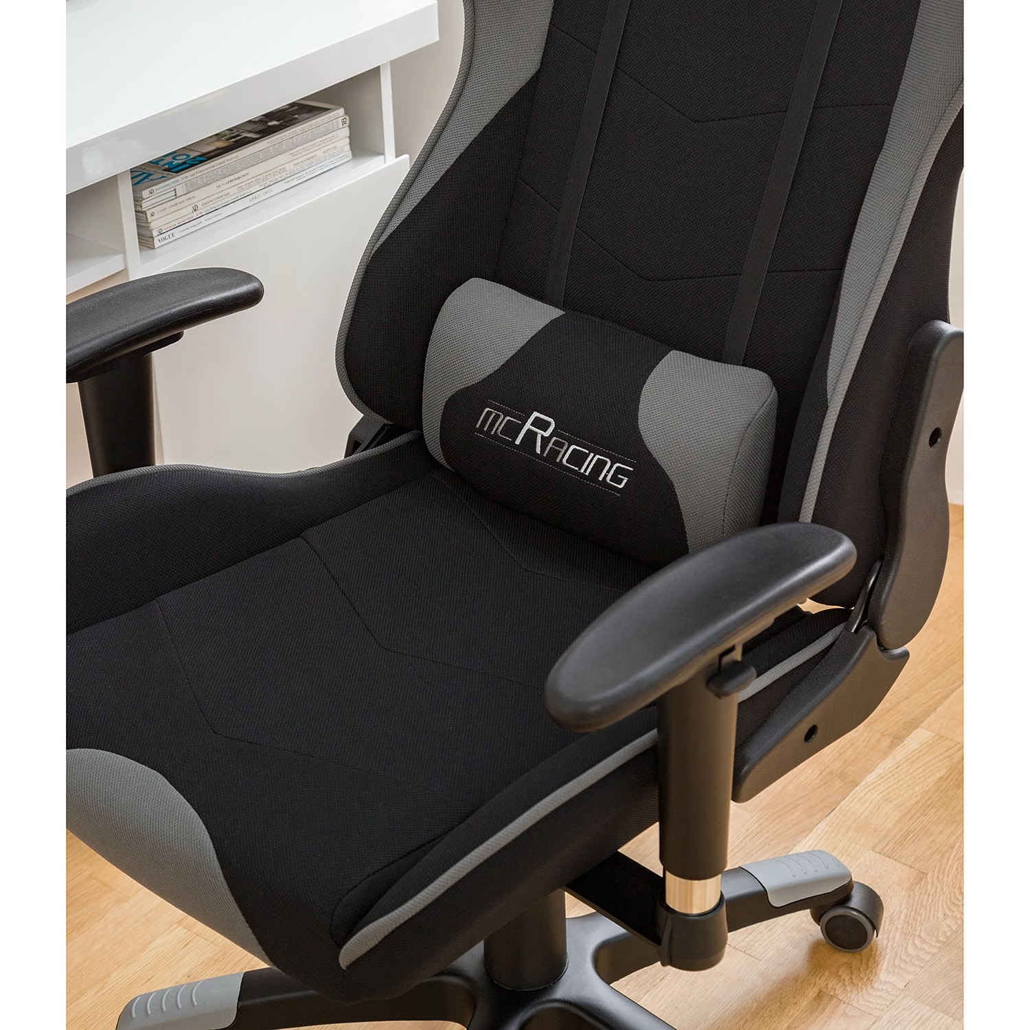 Home24office Gaming Chair mcRacing I - Schwarz / Grau 19 Home24office Gaming Chair mcRacing I - Schwarz / Grau – Bild 17
