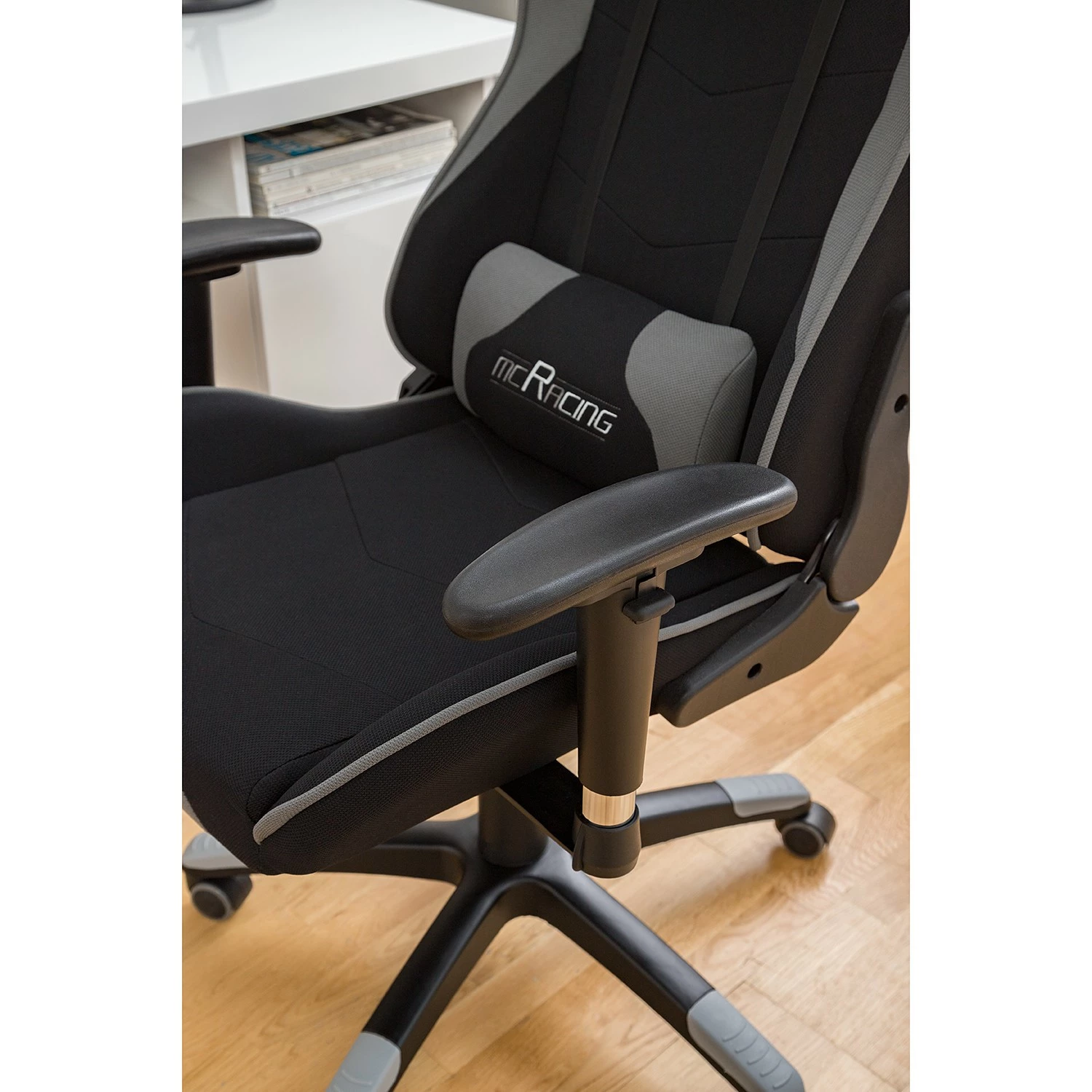 Home24office Gaming Chair mcRacing I - Schwarz / Grau 20 Home24office Gaming Chair mcRacing I - Schwarz / Grau – Bild 18