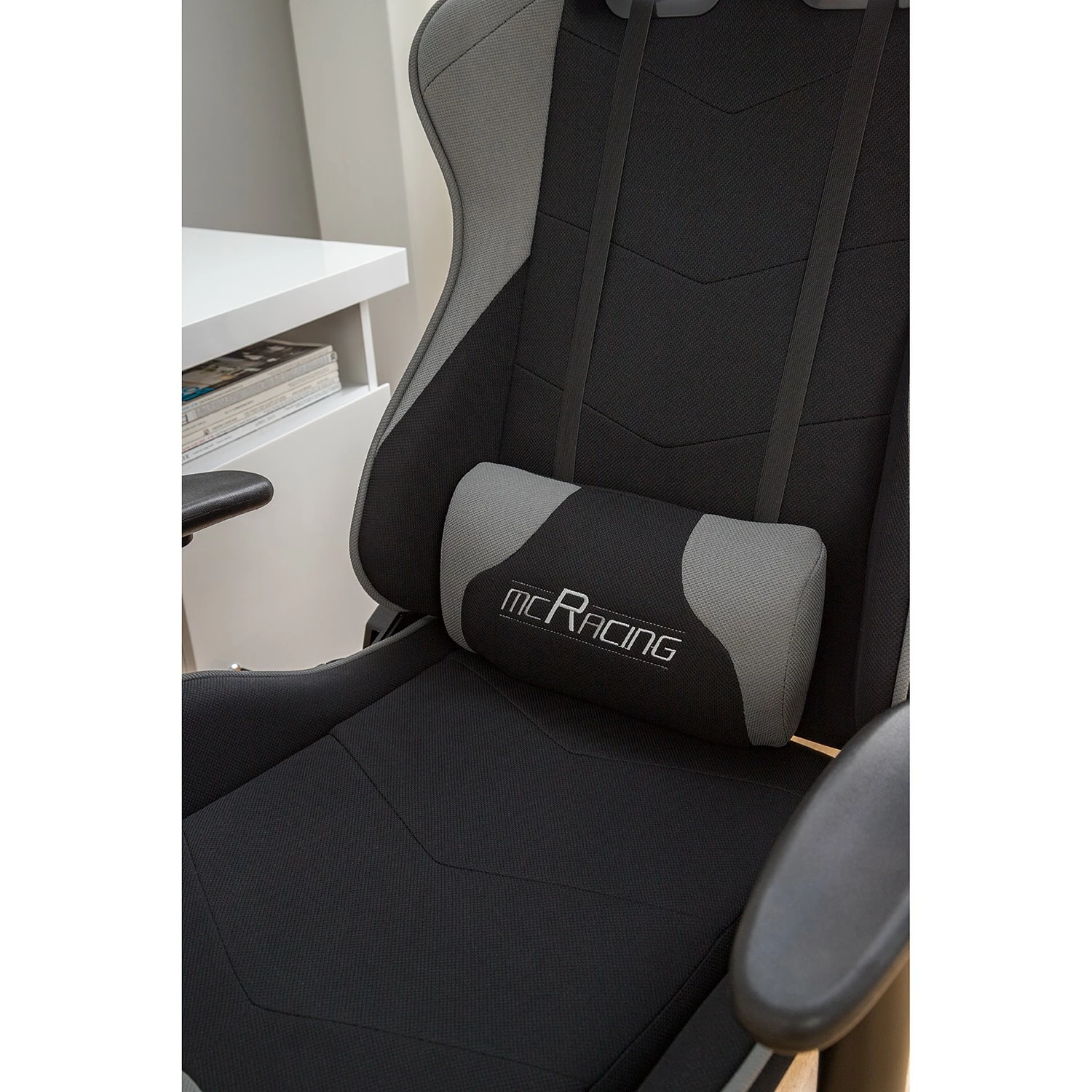 Home24office Gaming Chair mcRacing I - Schwarz / Grau 21 Home24office Gaming Chair mcRacing I - Schwarz / Grau – Bild 19