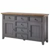 Maison Belfort Sideboard Balignton I - Kiefer massiv - Grau