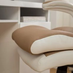 Home24office Chefsessel Loipo II - Kunstleder - Macchiato / Weiß -Möbel Verkäufe 2024 1000035445 201012 11053600007 DETAILS P000000001000035445