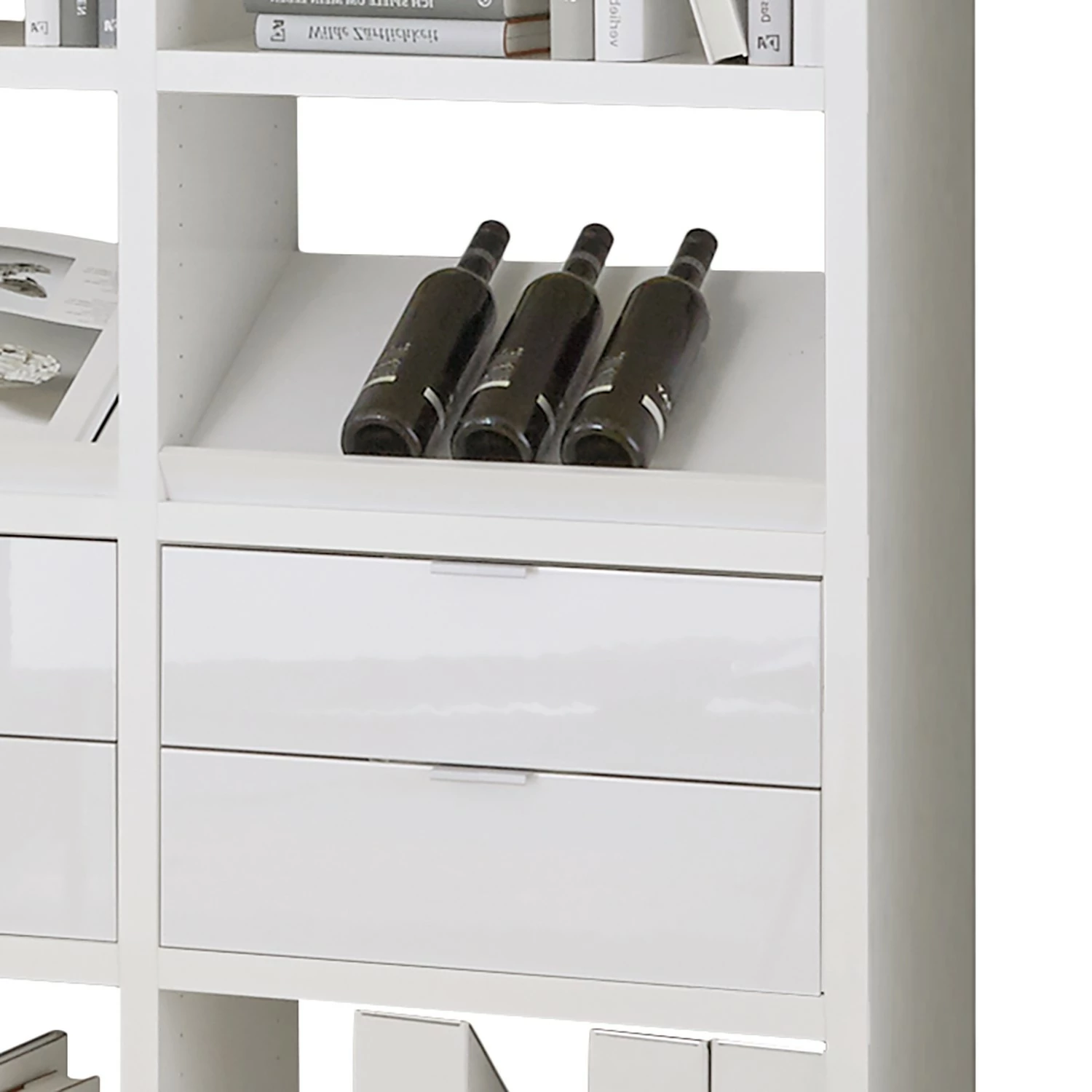 Fredriks Regal Concept IX - Hochglanz Weiß 5 Fredriks Regal Concept IX - Hochglanz Weiß – Bild 3