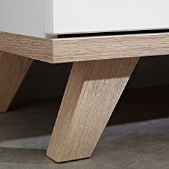 Germania Eckschreibtisch Neston - Matt Weiß / Eiche Sanremo Dekor -Möbel Verkäufe 2024 1000039246 200520 15303800007 DETAILS P000000001000039246