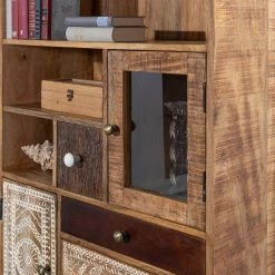 Ars manufacti Regal Curenna I - Mango teilmassiv - Mango / Braun -Möbel Verkäufe 2024 1000040374 220127 130020000030 DETAILS P000000001000040374