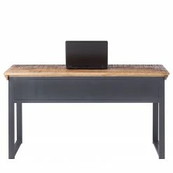 Ars manufacti Schreibtisch Hunter - Massivholz Mango / Metall - Mango / Blaugrau -Möbel Verkäufe 2024 1000050847 200616 12205400005 DETAILS P000000001000050847