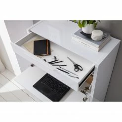 Jahnke Sekretär MC 120 - Hochglanz Weiß -Möbel Verkäufe 2024 1000053275 200824 06280100007 DETAILS P000000001000053275