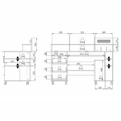 Maja Möbel Computertisch Loel - Eiche Sonoma Dekor / Alpinweiß -Möbel Verkäufe 2024 1000057532 220530 500 SKETCH DETAILS P000000001000057532 sketch