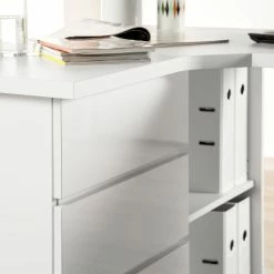 Maja Möbel Eck-Schreibtisch Samiera - Alpinweiß / Hochglanz Weiß -Möbel Verkäufe 2024 1000057600 190328 09012800002 GALLERYIMAGES P000000001000057600