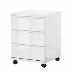 Fredriks Rollcontainer Paddington - Hochglanz Weiß