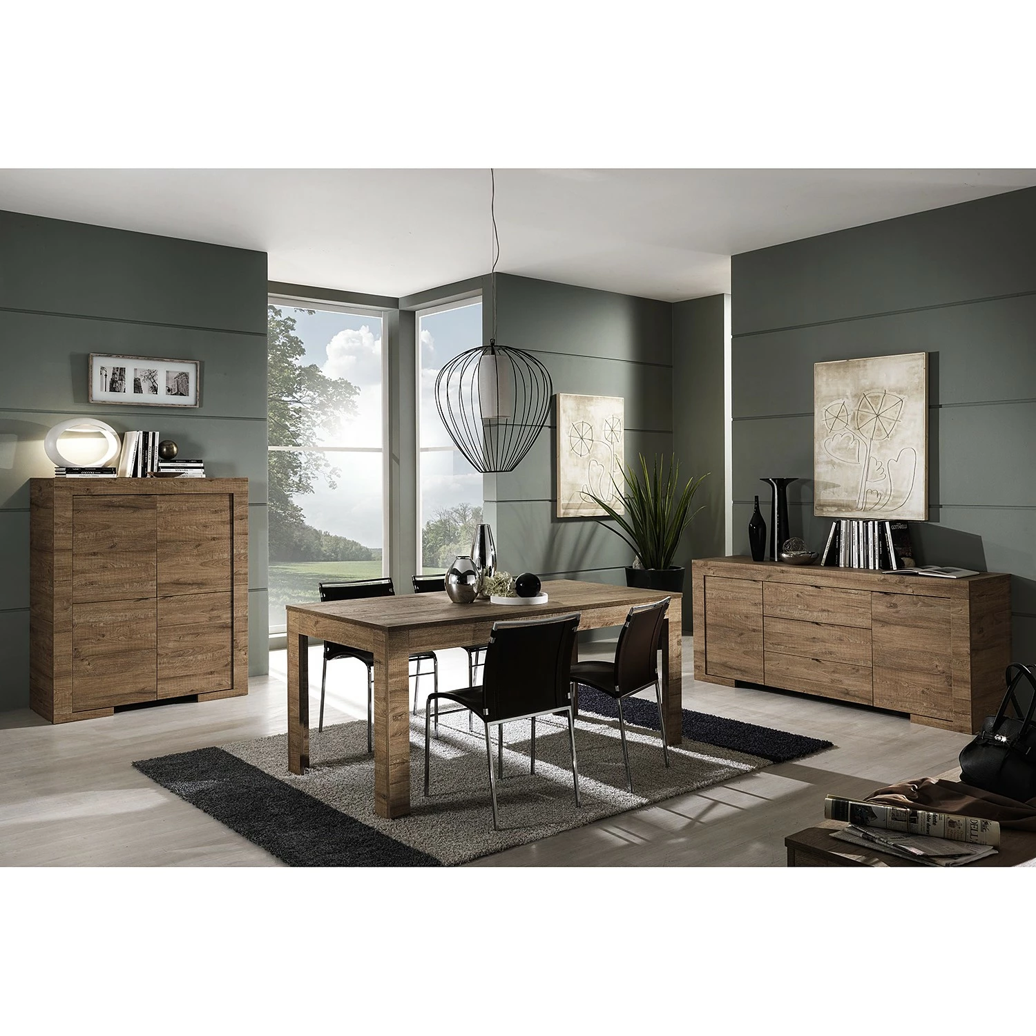 LC Spa Sideboard Milano LC - Eiche Dunkel Dekor 6 LC Spa Sideboard Milano LC - Eiche Dunkel Dekor – Bild 4
