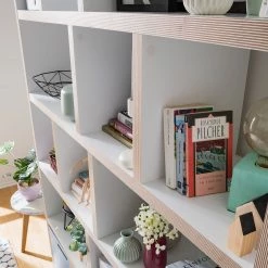 Temahome Regal Berlin - Weiß / Hellbraun - 150 x 198 cm -Möbel Verkäufe 2024 1000094984 190215 10314100005 GALLERYIMAGES P000000001000094984