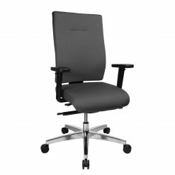 Topstar Bürodrehstuhl Profi Star 15 - Webstoff / Aluminium - Anthrazit
