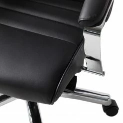 Topstar Chefsessel TD Luxe - Echtleder / Metall - Schwarz / Chrom -Möbel Verkäufe 2024 1000096490 200817 13075100017 DETAILS P000000001000096490