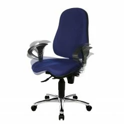 Topstar Bürodrehstuhl Sitness 10 - Kunstfaser / Metall - Blau / Chrom -Möbel Verkäufe 2024 1000096510 190208 08091100271 GALLERYIMAGES P000000001000096510