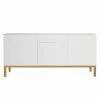 Tenzo Sideboard Patch II - Eiche teilmassiv / Weiß