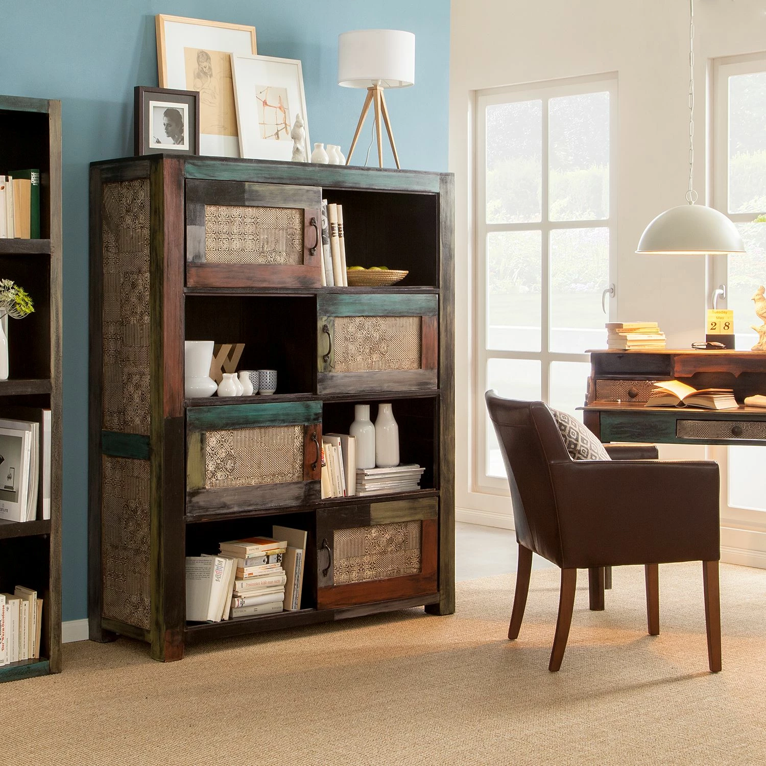 Wolf-Möbel Regal Goa I - Mango teilmassiv - Mango Dunkelbraun 4 Wolf-Möbel Regal Goa I - Mango teilmassiv - Mango Dunkelbraun – Bild 2