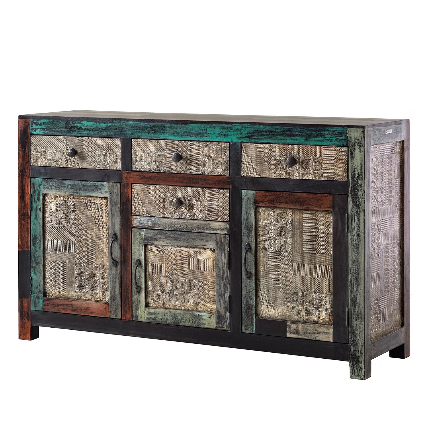 Wolf-Möbel Sideboard Goa II - Akazie / Mango teilmassiv - Mehrfarbig 3 Wolf-Möbel Sideboard Goa II - Akazie / Mango teilmassiv - Mehrfarbig