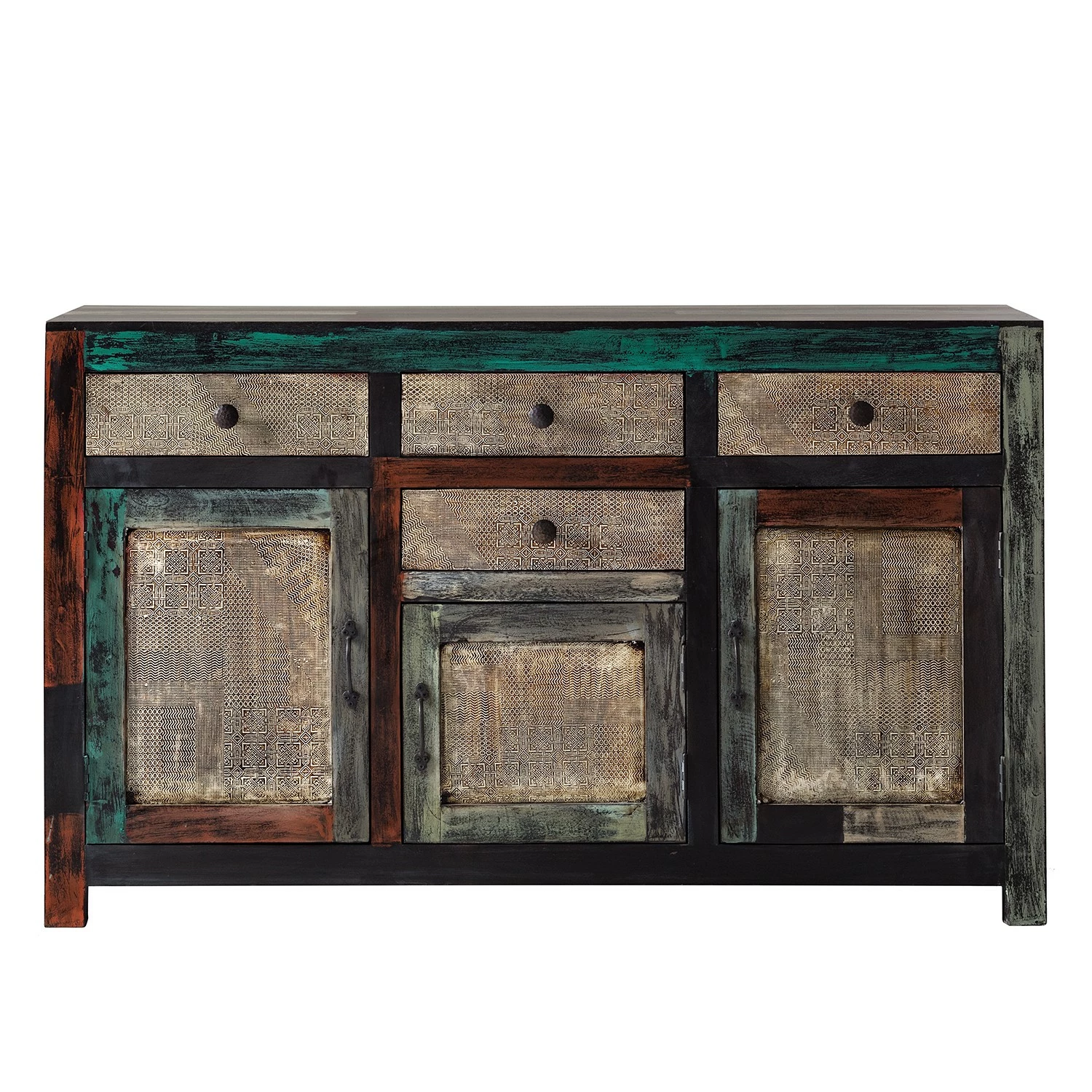 Wolf-Möbel Sideboard Goa II - Akazie / Mango teilmassiv - Mehrfarbig 5 Wolf-Möbel Sideboard Goa II - Akazie / Mango teilmassiv - Mehrfarbig – Bild 3