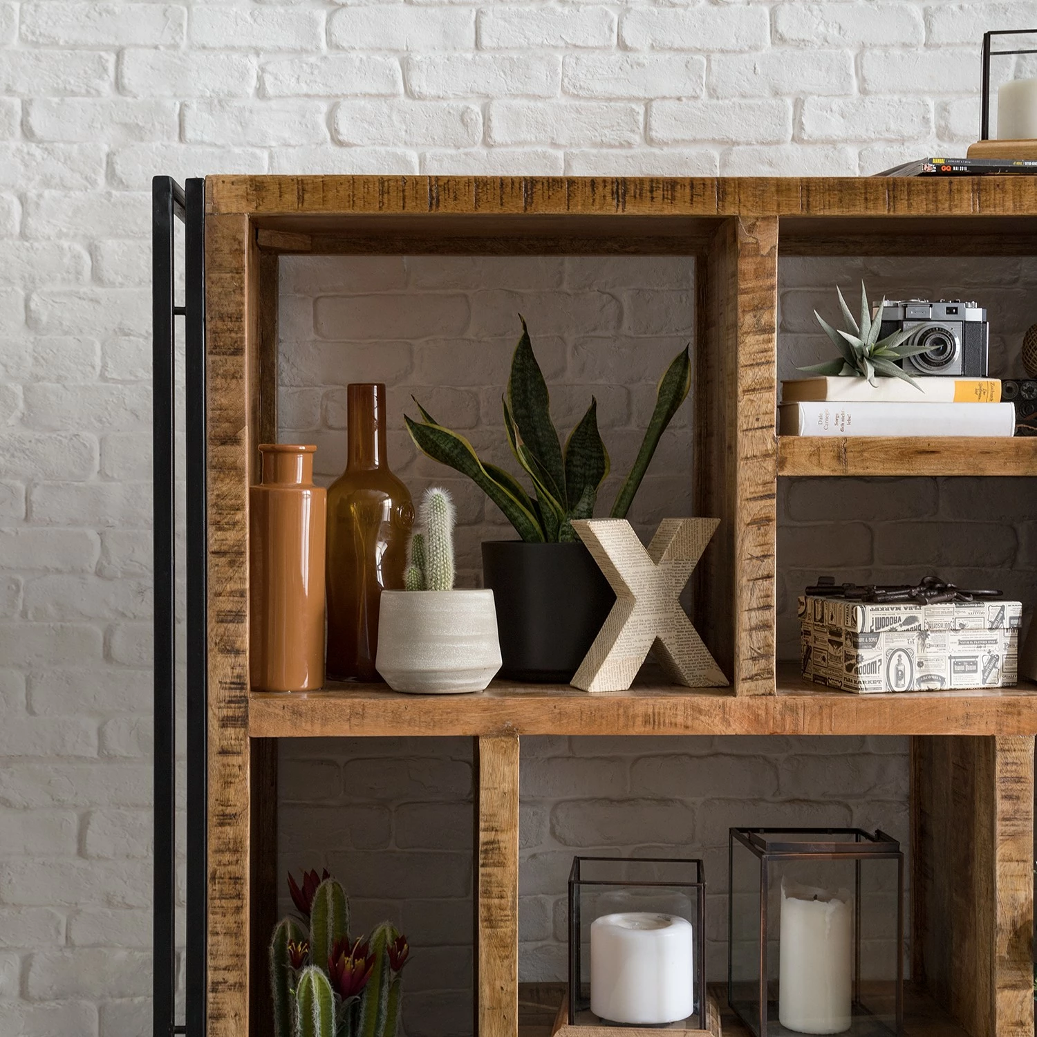 Wolf-Möbel Regal Iron II - Mango massiv / Eisen 8 Wolf-Möbel Regal Iron II - Mango massiv / Eisen – Bild 6