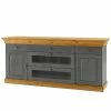 Maison Belfort Sideboard Bergen - Kiefer massiv - Kiefer Grau / Kiefer Laugenfarbig