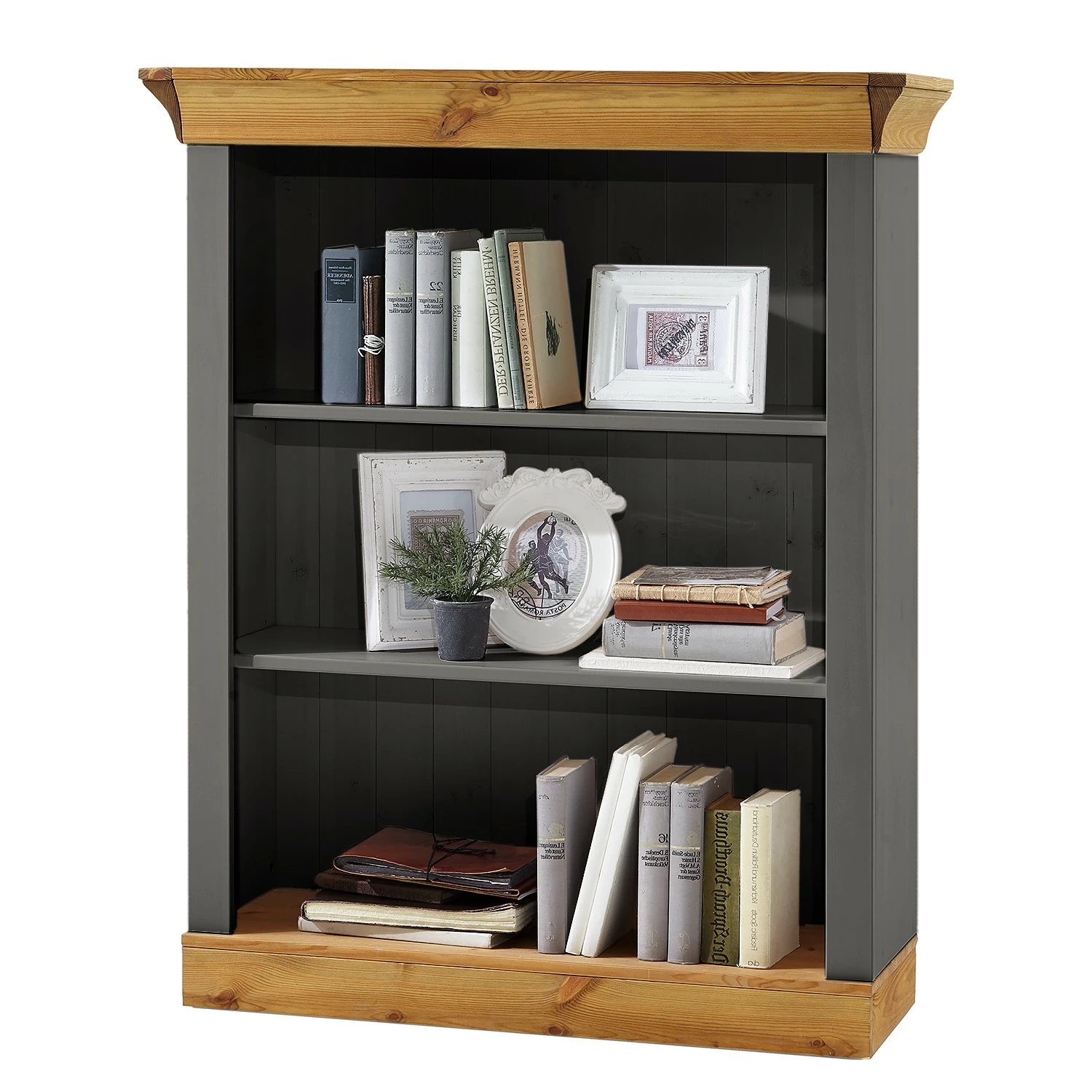 Maison Belfort Regal Bergen II - Kiefer Grau / Kiefer Laugenfarbig 3 Maison Belfort Regal Bergen II - Kiefer Grau / Kiefer Laugenfarbig