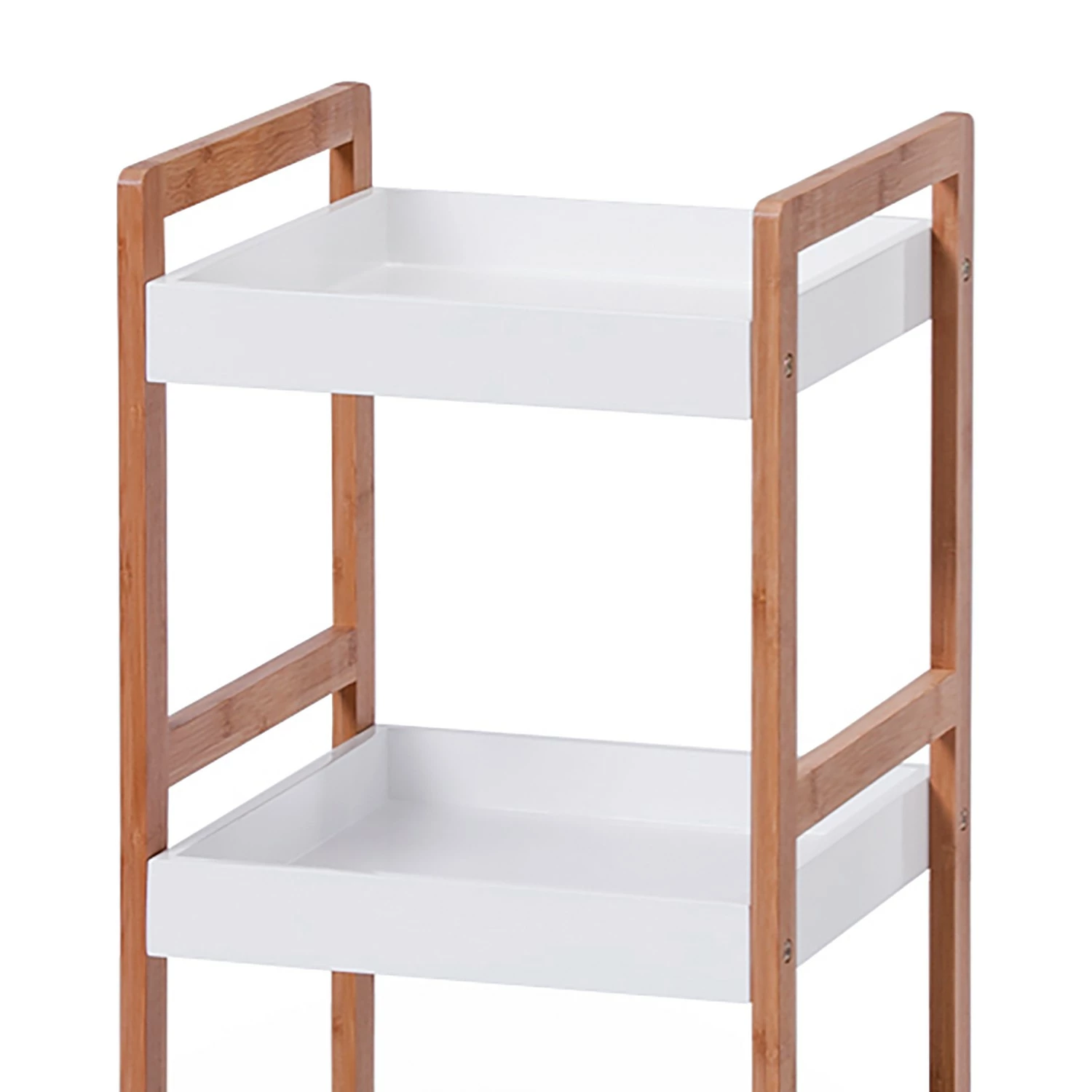 Zeller Regal Alvin I - Bambus/Weiß - lackiert 4 Zeller Regal Alvin I - Bambus/Weiß - lackiert – Bild 2