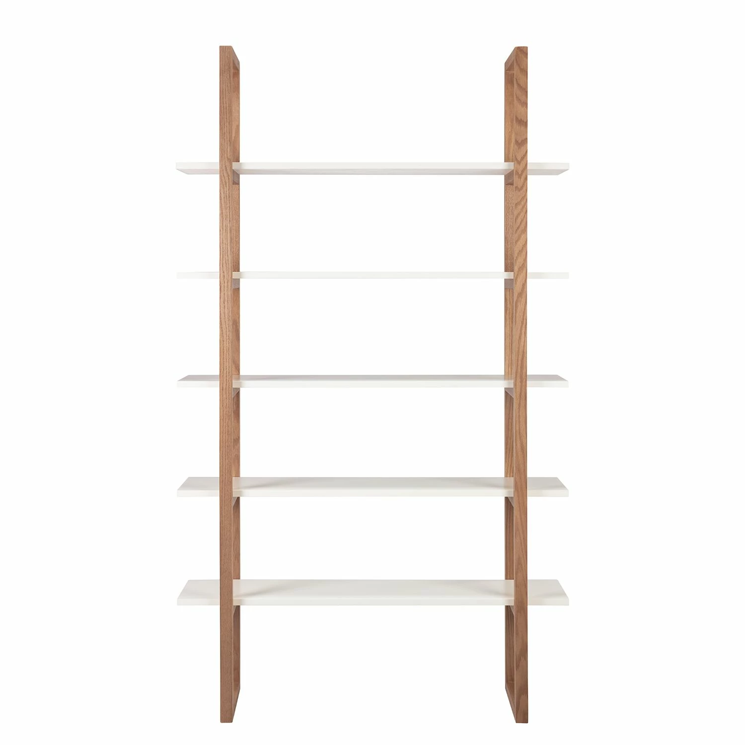 Mørteens Bücherregal Store I - Eiche teilmassiv - Weiß / Eiche 4 Mørteens Bücherregal Store I - Eiche teilmassiv - Weiß / Eiche – Bild 2