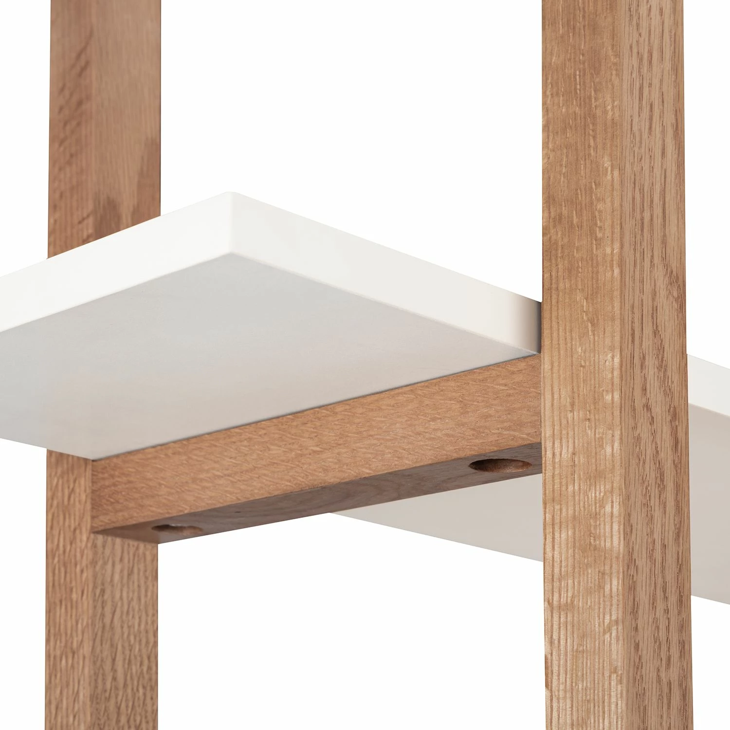 Mørteens Bücherregal Store I - Eiche teilmassiv - Weiß / Eiche 7 Mørteens Bücherregal Store I - Eiche teilmassiv - Weiß / Eiche – Bild 5