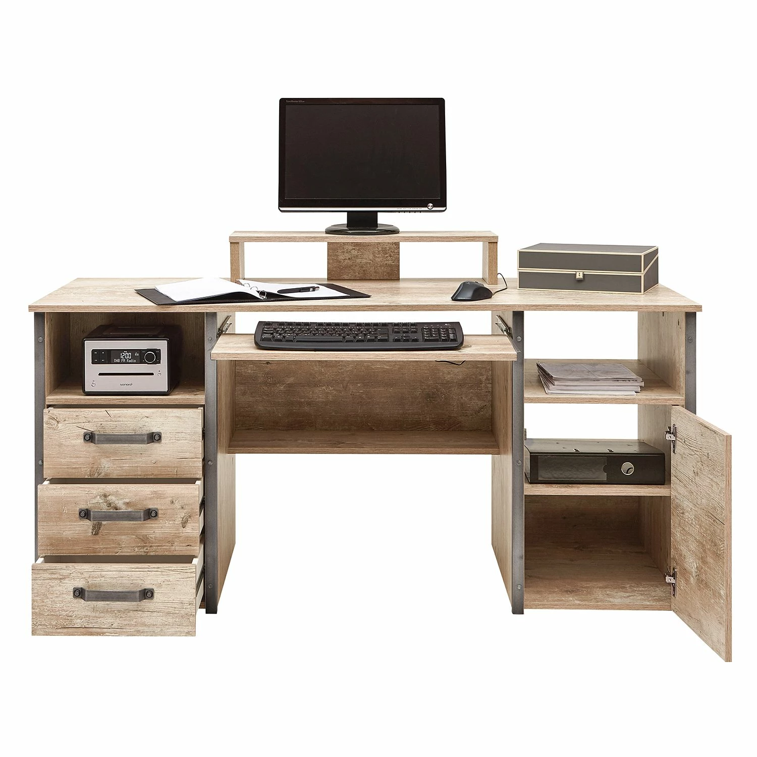 Schildmeyer Schreibtisch Harkon I - Eiche Findus Dekor 7 Schildmeyer Schreibtisch Harkon I - Eiche Findus Dekor – Bild 5