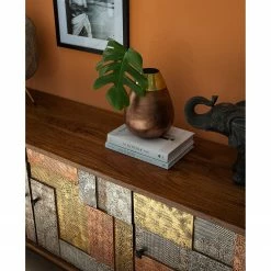 Wolf-Möbel Sideboard Orient - Akazie massiv / Metall - Mehrfarbig -Möbel Verkäufe 2024 1000114122 200630 10585000011 DETAILS P000000001000114122