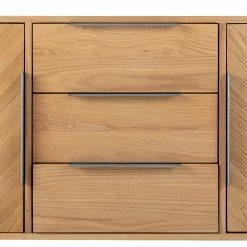 Ars manufacti Sideboard Dharai - Echtholzfurnier / Metall - Eiche / Silber -Möbel Verkäufe 2024 1000117155 180702 13320604 GALLERYIMAGES P000000001000117155