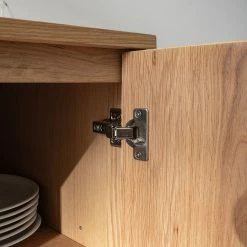 Ars manufacti Sideboard Dharai - Echtholzfurnier / Metall - Eiche / Silber -Möbel Verkäufe 2024 1000117155 180827 07154706 GALLERYIMAGES P000000001000117155