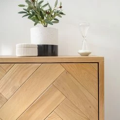 Ars manufacti Sideboard Dharai - Echtholzfurnier / Metall - Eiche / Silber -Möbel Verkäufe 2024 1000117155 180827 07154708 GALLERYIMAGES P000000001000117155