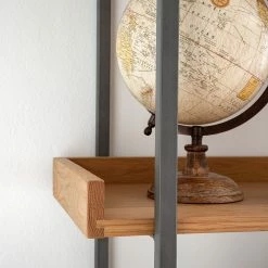 Ars manufacti Bücherregal Dharai I - Echtholzfurnier / Metall - Eiche / Silber -Möbel Verkäufe 2024 1000117164 180827 07154917 GALLERYIMAGES P000000001000117164