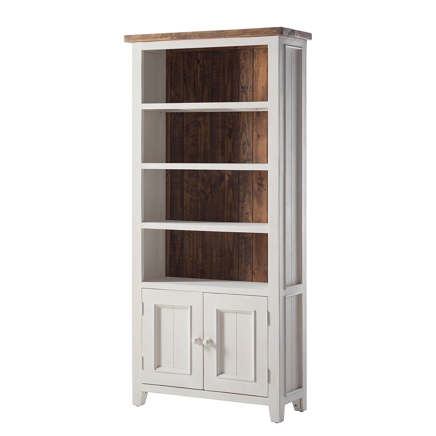 Maison Belfort Bücherregal Balignton I - Kiefer massiv - Weiß / Kiefer 3 Maison Belfort Bücherregal Balignton I - Kiefer massiv - Weiß / Kiefer