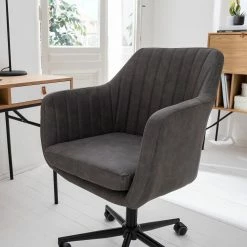 Mørteens Bürodrehstuhl Leedy - Kunstleder - Vintage Grau / Schwarz -Möbel Verkäufe 2024 1000123850 190130 10525000006 GALLERYIMAGES P000000001000123850