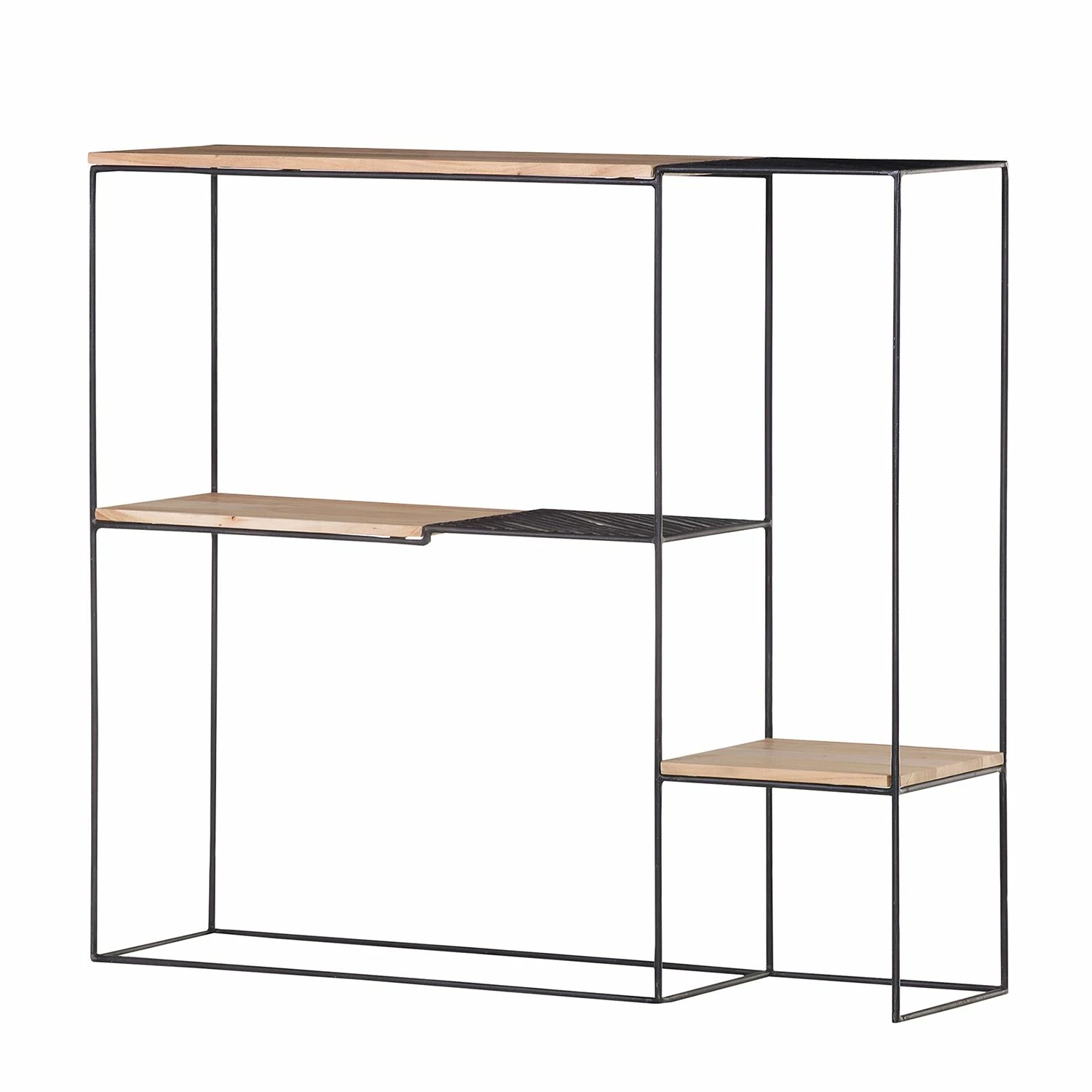 Red Living Regal Soltas - Akazie massiv / Metall - Akazie / Schwarz 3 Red Living Regal Soltas - Akazie massiv / Metall - Akazie / Schwarz