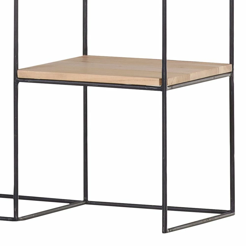 Red Living Regal Soltas - Akazie massiv / Metall - Akazie / Schwarz 5 Red Living Regal Soltas - Akazie massiv / Metall - Akazie / Schwarz – Bild 3