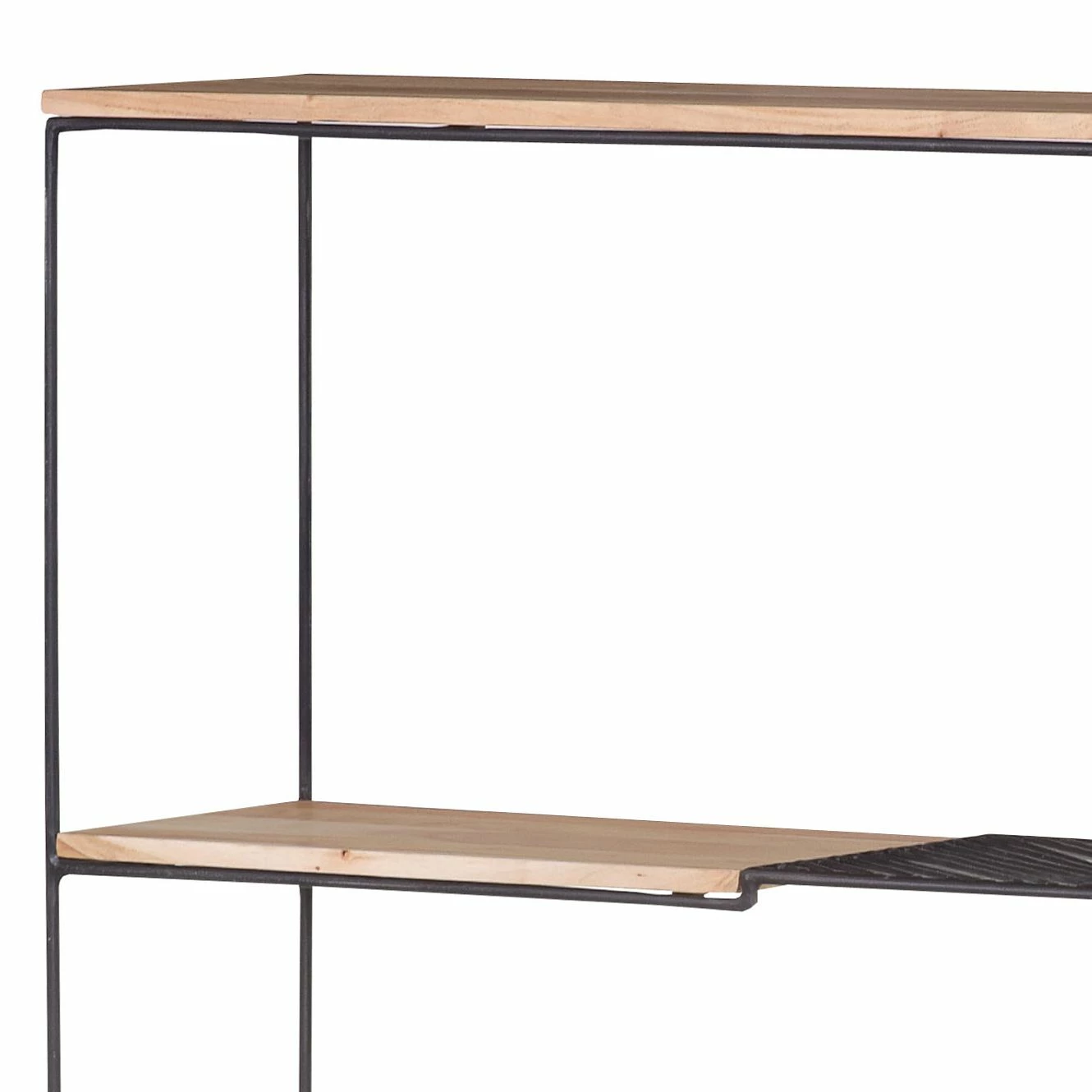 Red Living Regal Soltas - Akazie massiv / Metall - Akazie / Schwarz 6 Red Living Regal Soltas - Akazie massiv / Metall - Akazie / Schwarz – Bild 4