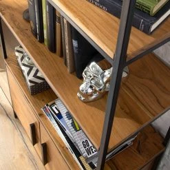 Ars manufacti Regal Woodson IV - Akazie massiv / Eisen - Akazie Hellbraun -Möbel Verkäufe 2024 1000125843 191112 10032900120 DETAILS P000000001000125843