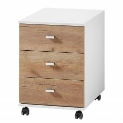 Germania Rollcontainer Lioni - Eiche Navarra Dekor / Weiß