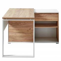 Germania Eckschreibtisch Lioni - Eiche Navarra Dekor / Weiß -Möbel Verkäufe 2024 1000126218 180716 12473823 GALLERYIMAGES P000000001000126218