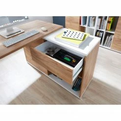 Germania Eckschreibtisch Lioni - Eiche Navarra Dekor / Weiß -Möbel Verkäufe 2024 1000126218 180716 12473830 GALLERYIMAGES P000000001000126218