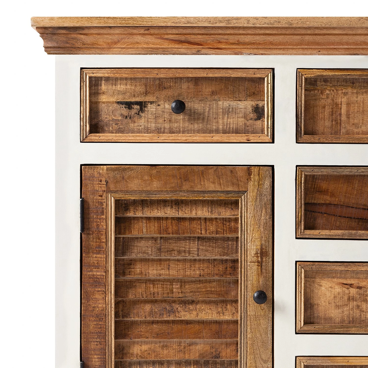 Maison Belfort Sideboard Newhaven - Mango teilmassiv - Mango / Weiß 10 Maison Belfort Sideboard Newhaven - Mango teilmassiv - Mango / Weiß – Bild 8