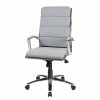 Duo Collection Chefsessel Lennes - Webstoff / Metall - Grau / Chrom