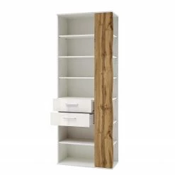 Loftscape Regal Vantaa - Hochglanz Weiß / Eiche Dekor -Möbel Verkäufe 2024 1000129181 200811 14102901455 DETAILS P000000001000129181